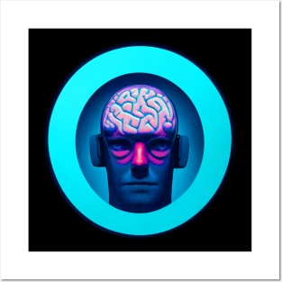 A brainiac - an android with his brain visible Posters and Art